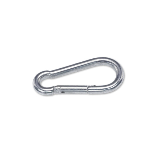 Moschettone pompiere in acciaio zincato DIN5299 diverse misure passacavi 100 MM