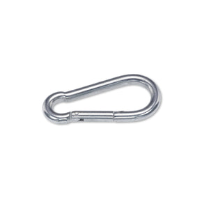 Moschettone pompiere in acciaio zincato DIN5299 diverse misure passacavi 80 MM