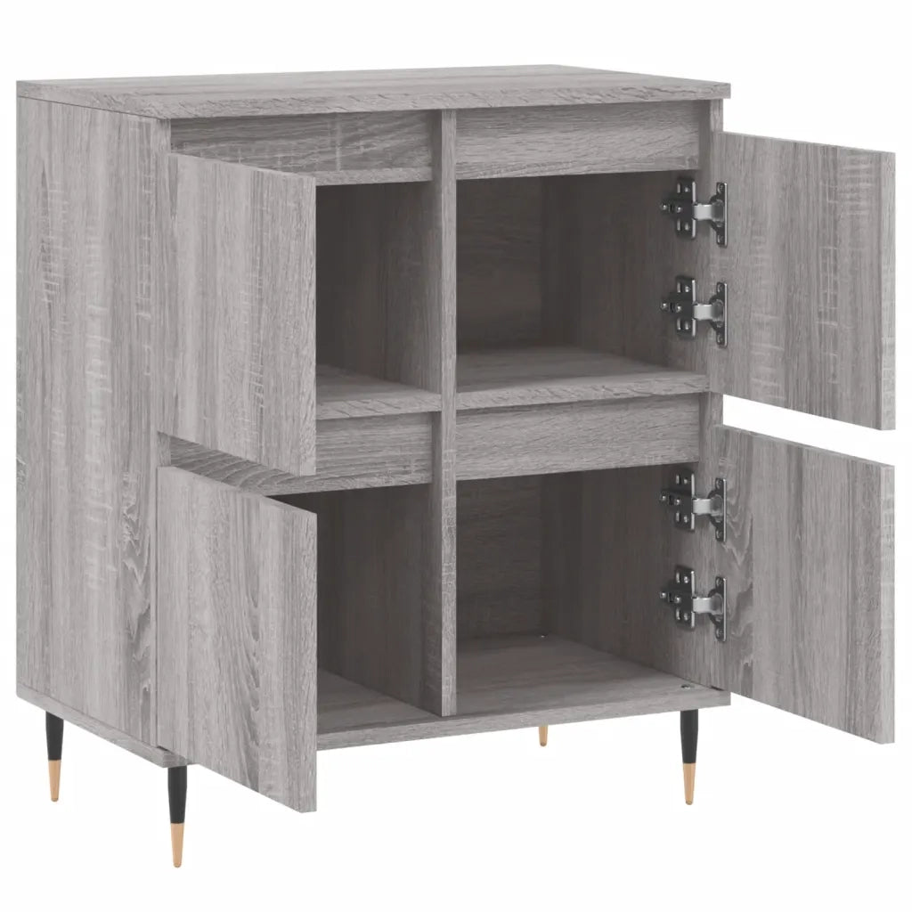 Credenza Grigio Sonoma 60x35x70 cm in Legno Multistrato 831210