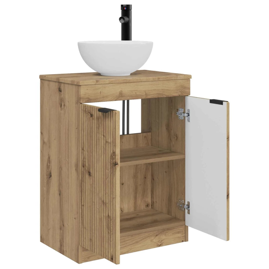 Mobile da bagno con lavabo Rovere Artigianale 54 x 35 x 83 cm 890147