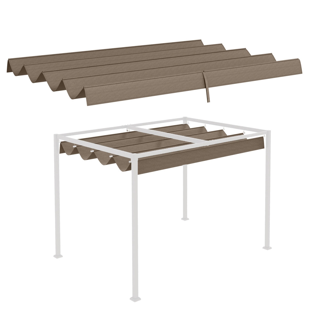 Copertura per Gazebo da Giardino ¨C zephmum ¨C Marrone 285x200 cm