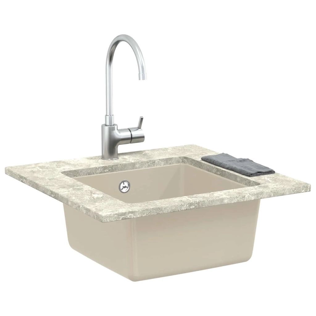 Lavello Beige 430 x 460 mm 80% Quarzo e 20% Resina CFW4237576