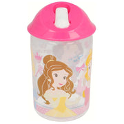 Borraccia per bambini con beccuccio a 360 ml senza BPA ergonomica Rosa Princess