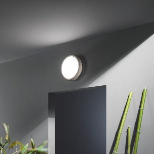 PLAFONIERA DA SOFFITTO/PARETE PER ESTERNO LED 15W 4000K 1500LM GRIGIOCHIARO AIDI
