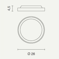 PLAFONIERA DA SOFFITTO/PARETE PER ESTERNO LED 15W 4000K 1500LM GRIGIOCHIARO AIDI