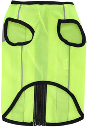 Vest Riflettente - Giacca di Sicurezza Fluorescente - Abbigliamento per Animali Domestici - Chiusura a Cerniera - Leggero - Materiale Poliestere/Cotone - Giacca per Cani