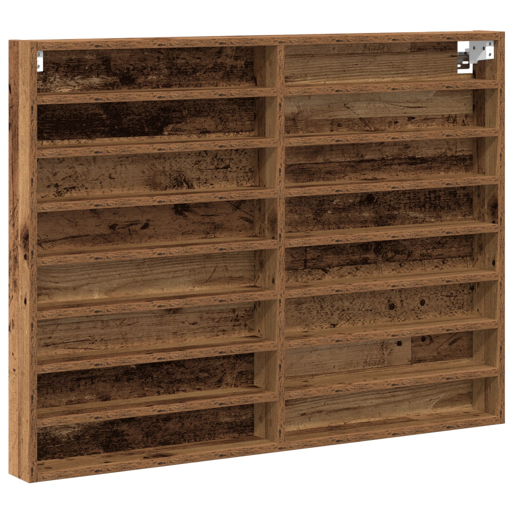 Vetrina Armadio Legno Vecchio 100x8,5x75 cm Legno Composito