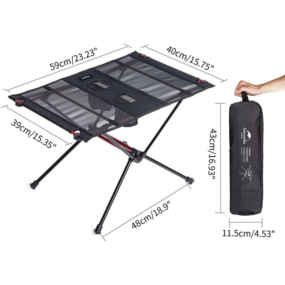 Trade Shop - Tavolo Pieghevole Ultraleggero Tavolo Da Picnic Portatile Da Campeggio All'aperto -
