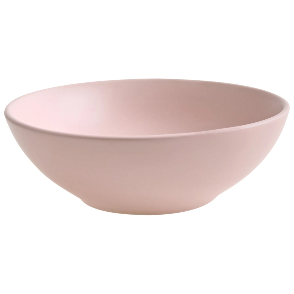 Set di 18 piatti in gres rosa con finitura smaltata a mano per 6 persone cucina e sala da pranzo