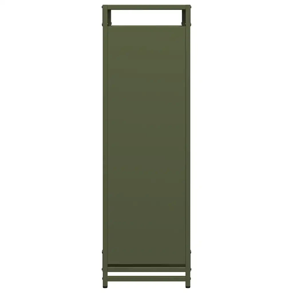 Rastrelliera per Legna da Ardere Verde Oliva 90x28x90 cm CFW7602111