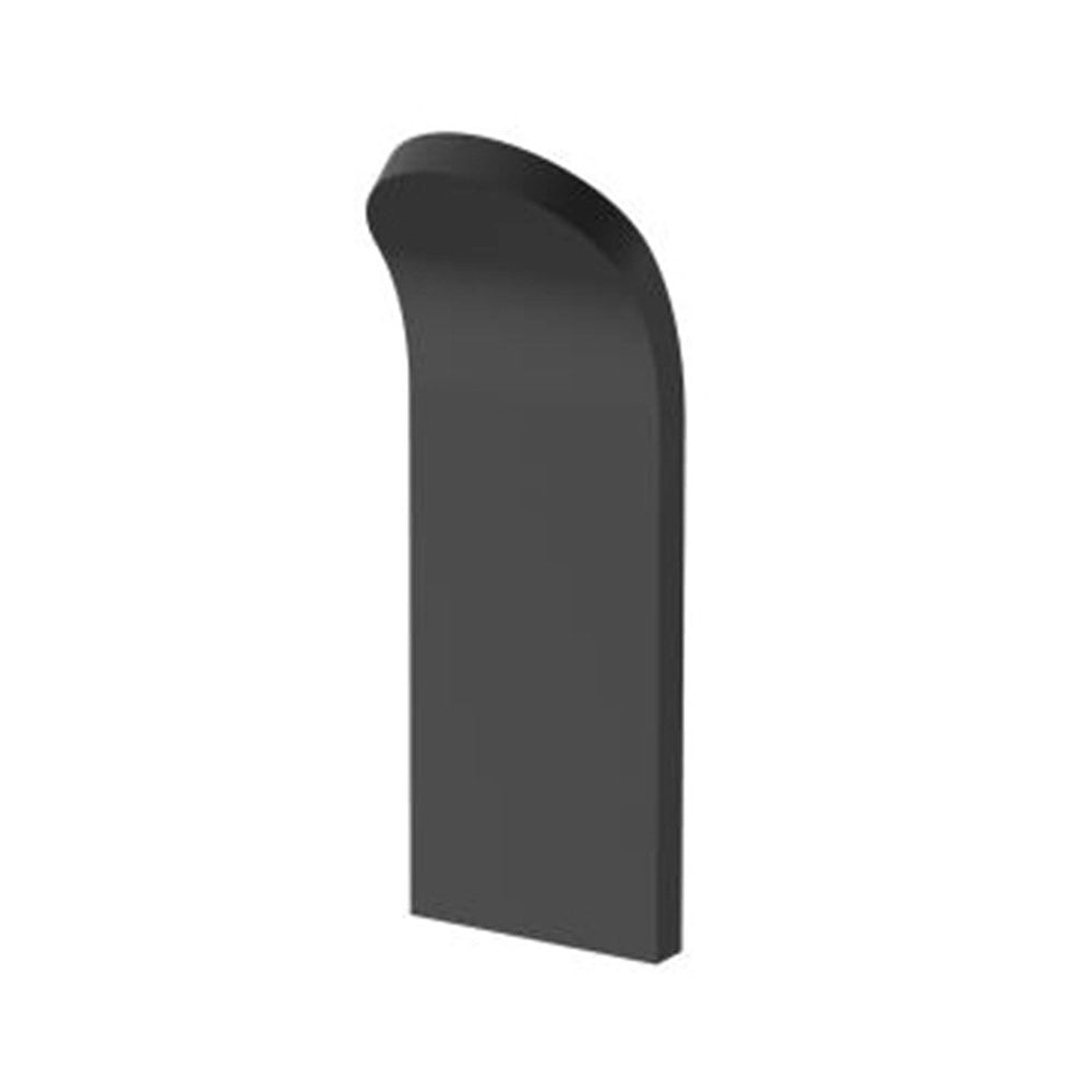 Gancio nero serie evolution - fissaggio con biadesivo o ad incollo