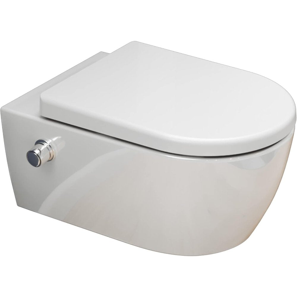 Wc taharet senza brida con rubinetteria, sedile softclose removi