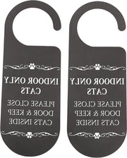 Due pezzi di porta interno per gatti per chiudere e tenere i gatti dentro - decorazione per gatti per ingresso - regalo per gli amanti dei gatti (solo per gatti da appartamento)