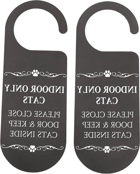 Due pezzi di porta interno per gatti per chiudere e tenere i gatti dentro - decorazione per gatti per ingresso - regalo per gli amanti dei gatti (solo per gatti da appartamento)