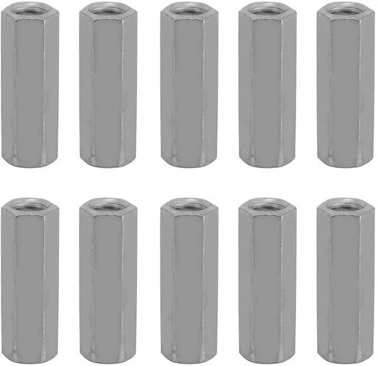 Set di viti a 6 facce - 10 pezzi - supporto a distanza - fissaggi a vite - acciaio inossidabile verniciato - robusto e duraturo - viti a 6 facce