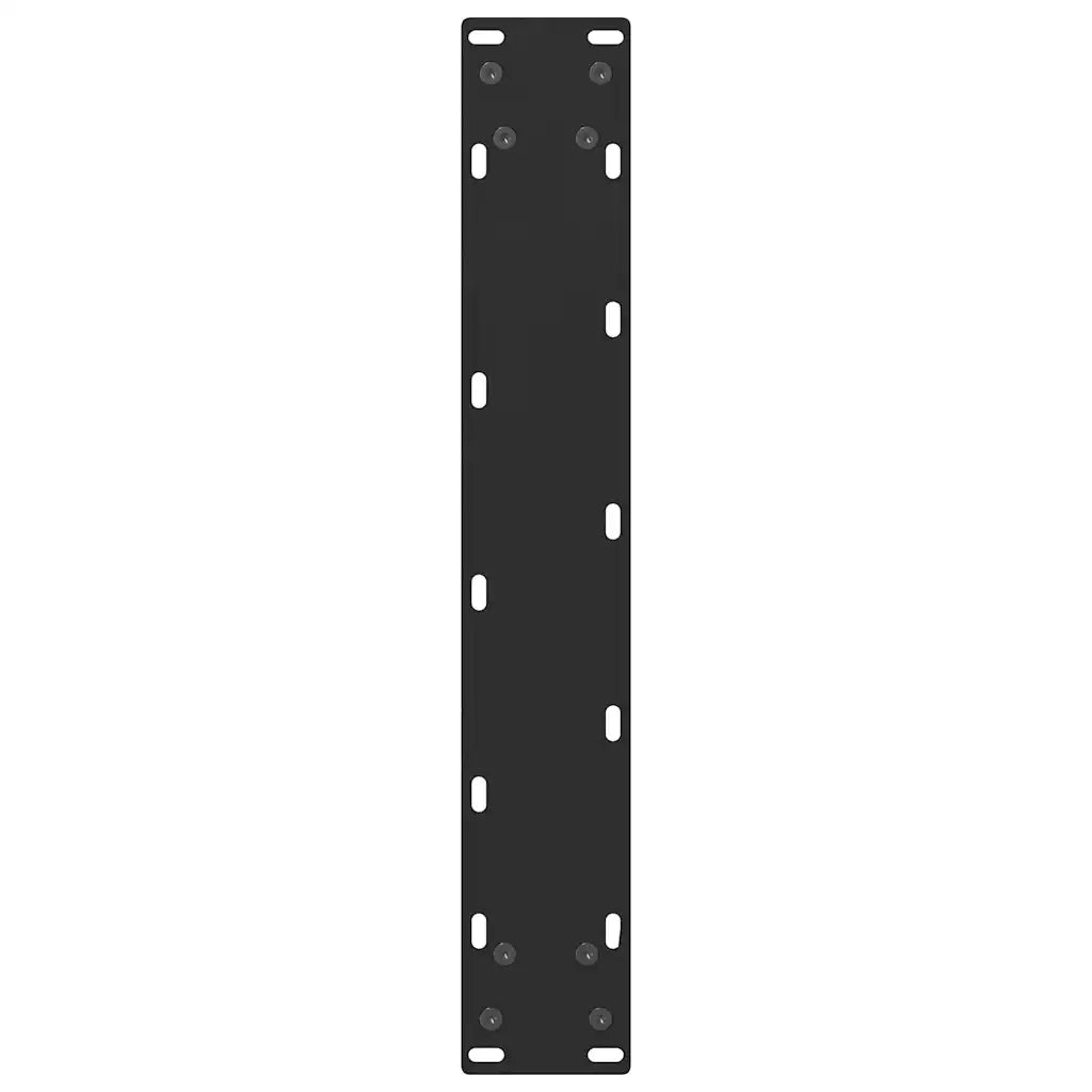 Gambe per tavolo da bar nere 2 pz 40x(100-101) cm in acciaio 4013336