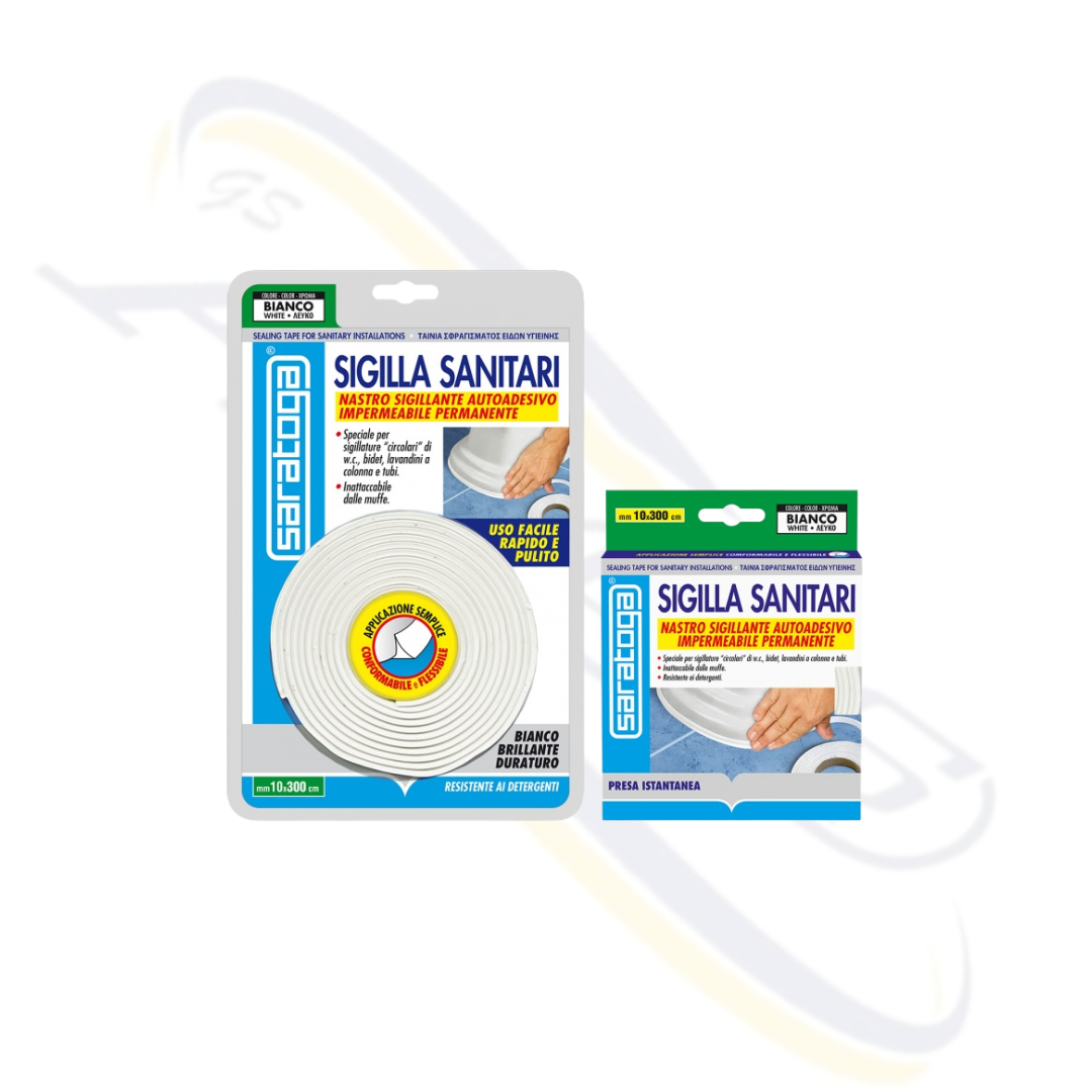 SIGILLA SANITARI BIANCO MM10X300CM SARATOGA