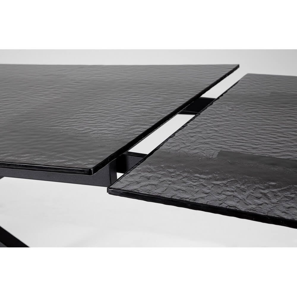 Tavolo da Pranzo Acciaio Nero Moderno Interno 160-240x90 - AIRA