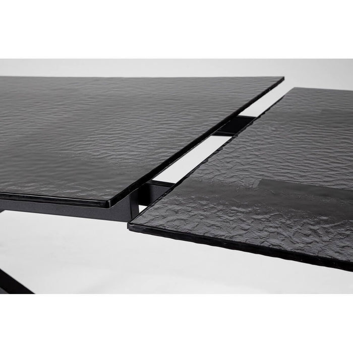 Tavolo da Pranzo Acciaio Nero Moderno Interno 160-240x90 - AIRA