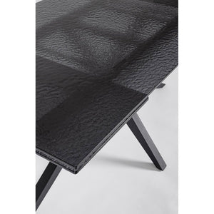 Tavolo da Pranzo Acciaio Nero Moderno Interno 160-240x90 - AIRA