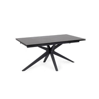 Tavolo da Pranzo Acciaio Nero Moderno Interno 160-240x90 - AIRA