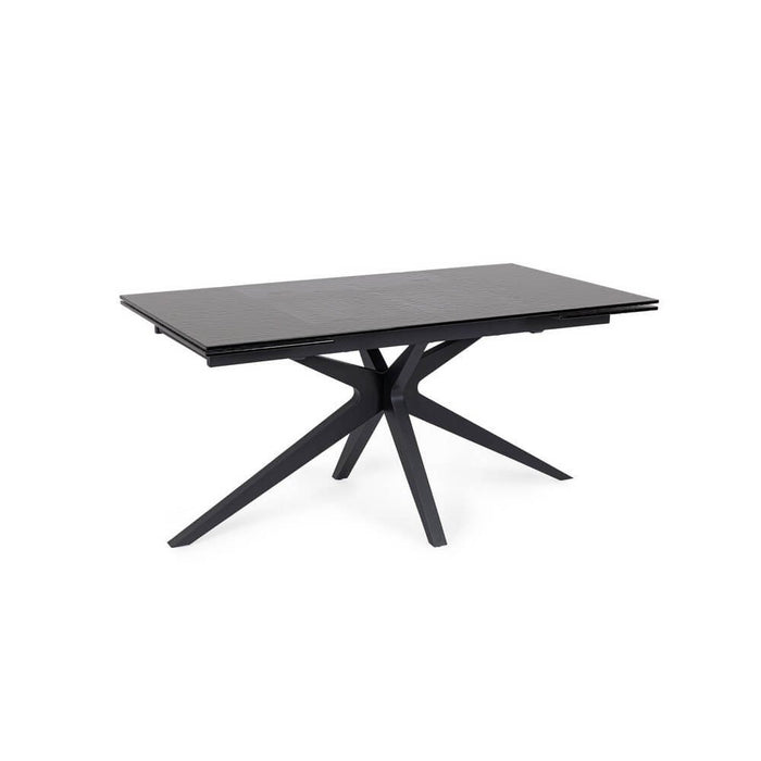 Tavolo da Pranzo Acciaio Nero Moderno Interno 160-240x90 - AIRA