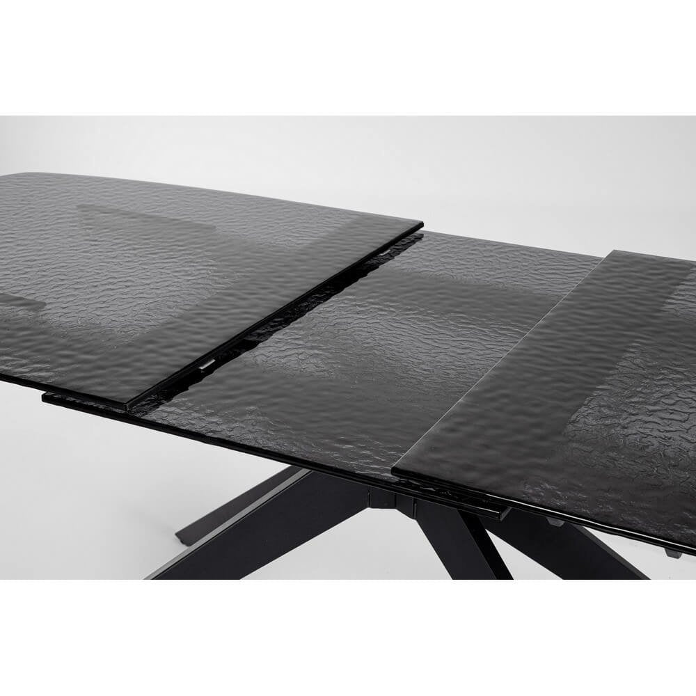 Tavolo da Pranzo Acciaio Nero Moderno Interno 180-240x90 - ANJA