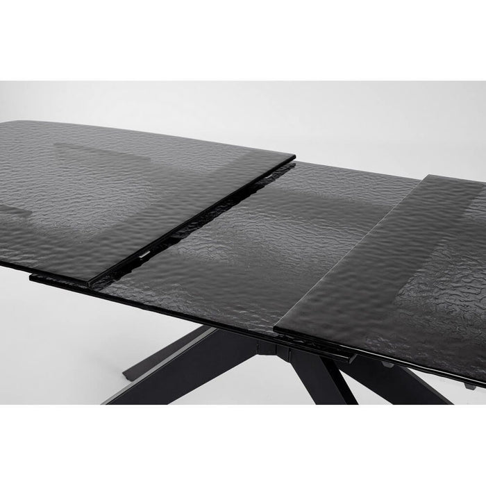 Tavolo da Pranzo Acciaio Nero Moderno Interno 180-240x90 - ANJA