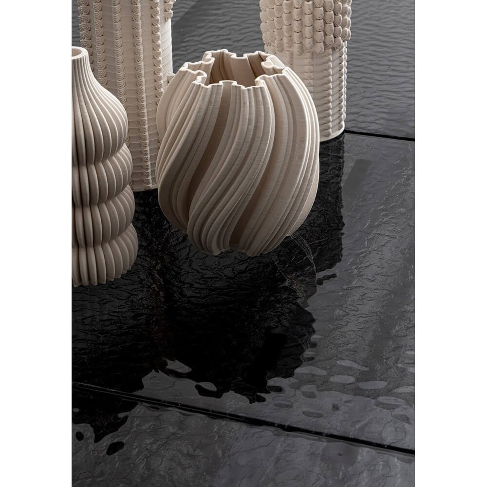 Tavolo da Pranzo Acciaio Nero Moderno Interno 180-240x90 - ANJA