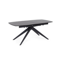 Tavolo da Pranzo Acciaio Nero Moderno Interno 180-240x90 - ANJA
