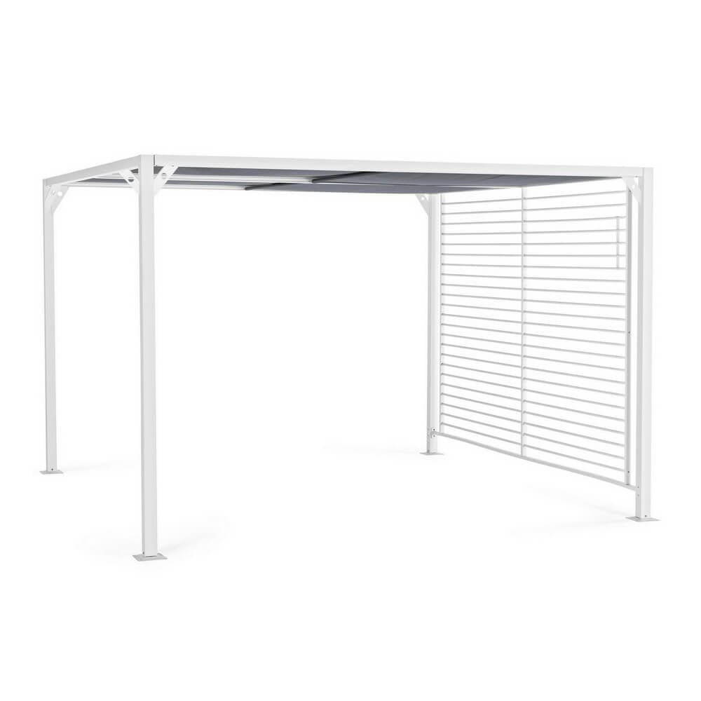Gazebo da esterno in alluminio 3x3.6 - NOAH Colore: Bianco