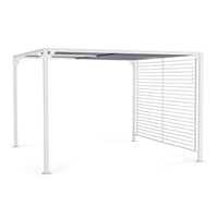 Gazebo da esterno in alluminio 3x3.6 - NOAH Colore: Bianco