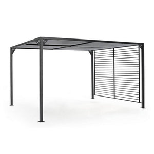 Gazebo Alluminio Antracite Moderno da Esterno 3x3.6 - NOAH Colore: Antracite