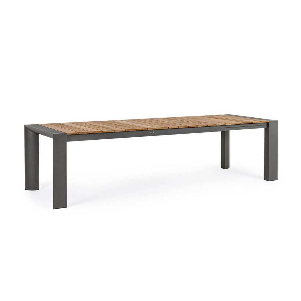 Tavolo Allungabile Alluminio Antracite Moderno da Esterno - CAMERON Colore: Antracite
