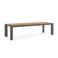 Tavolo Allungabile Alluminio Antracite Moderno da Esterno - CAMERON Colore: Antracite