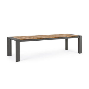 Tavolo Allungabile Alluminio Antracite Moderno da Esterno - CAMERON Colore: Antracite