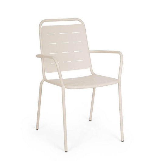 Sedia da esterno con braccioli (6 Pezzi) - YARA Colore: Tortora