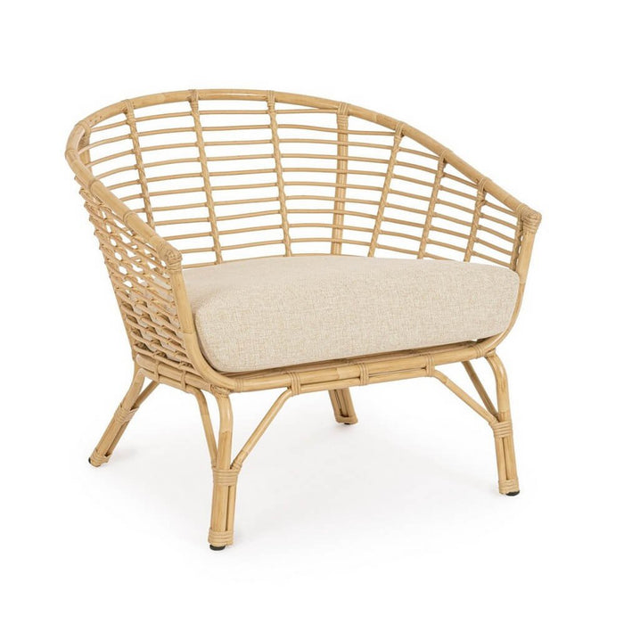 Set 2 Poltrone Alluminio Beige Boho da Esterno - MABEL