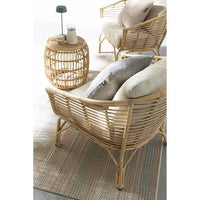 Set 2 Poltrone Alluminio Beige Boho da Esterno - MABEL