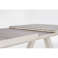 Tavolo Allungabile Alluminio Tortora Moderno da Esterno - KRION