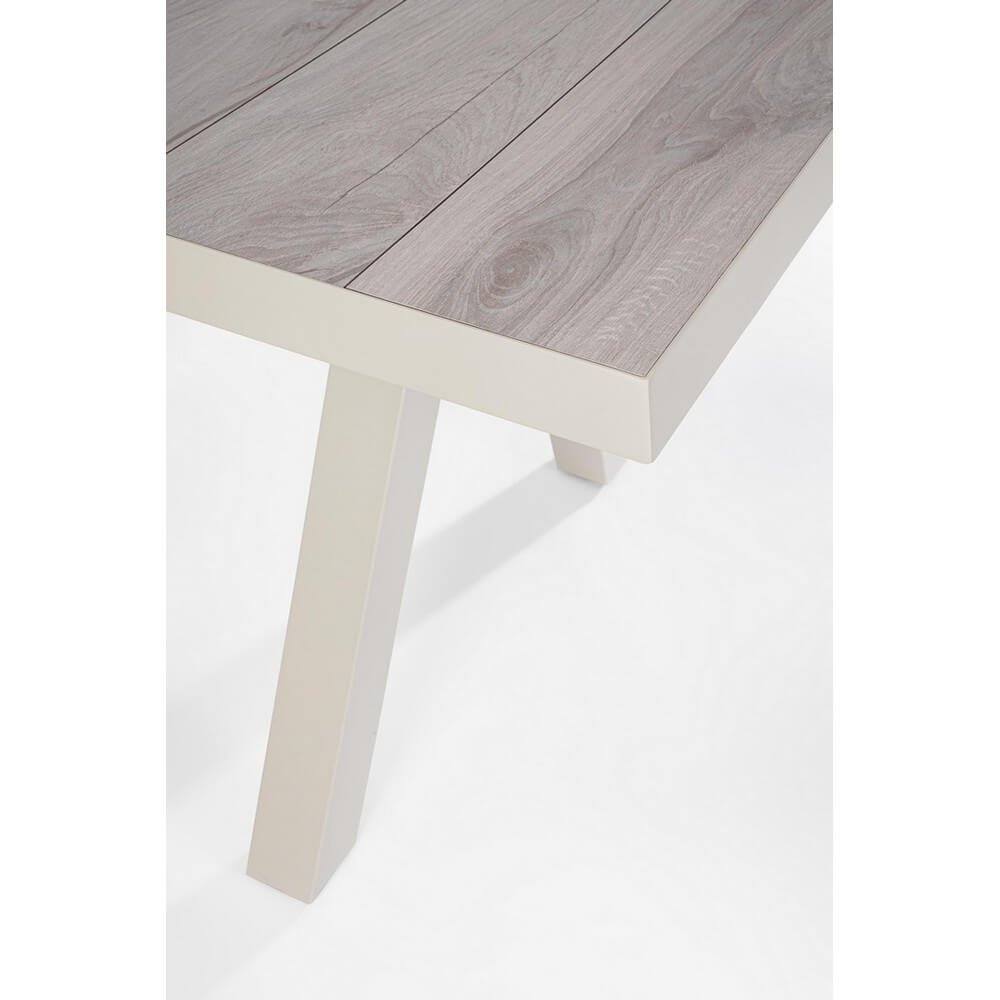 Tavolo Allungabile Alluminio Tortora Moderno da Esterno - KRION