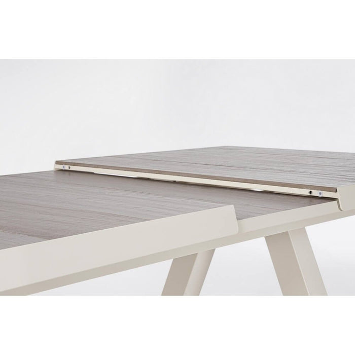 Tavolo Allungabile Alluminio Tortora Moderno da Esterno - KRION