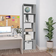 Libreria Grigio Sonoma 45x24x160 cm in Legno Multistrato 826376