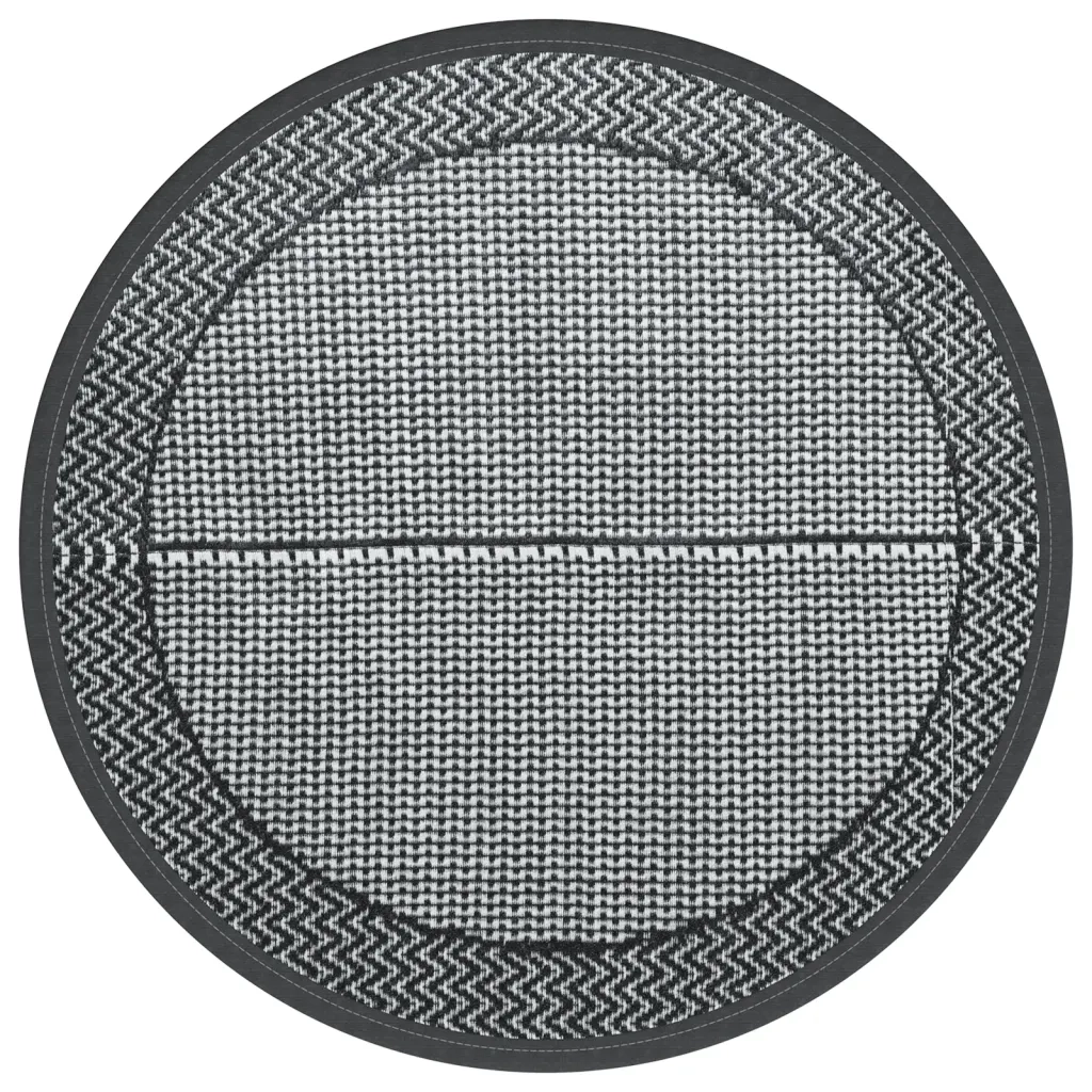 Tappeto da Esterno ARAKIL Grigio ?120 cm in PP CFW6817309