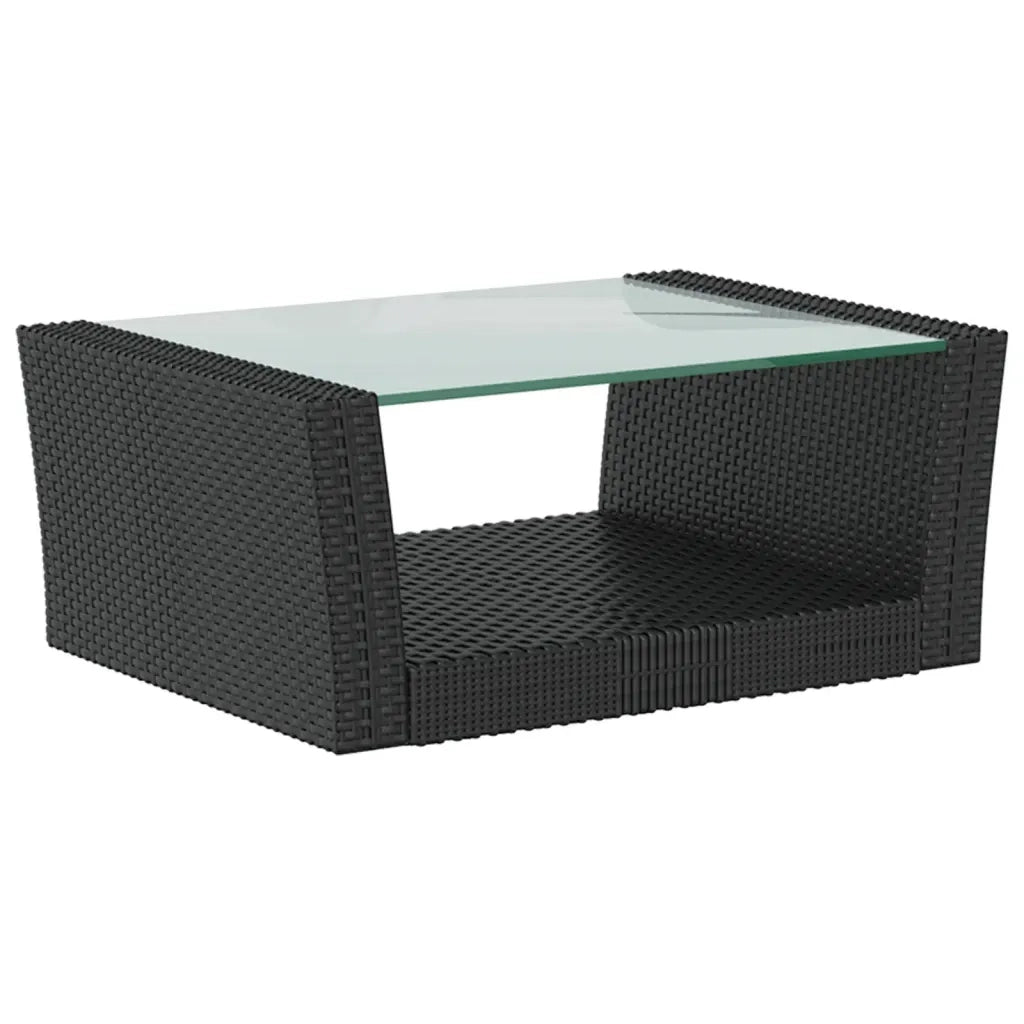 Set Divani da Giardino 16 pz con Cuscini in Polyrattan Nero cod mxl 38613