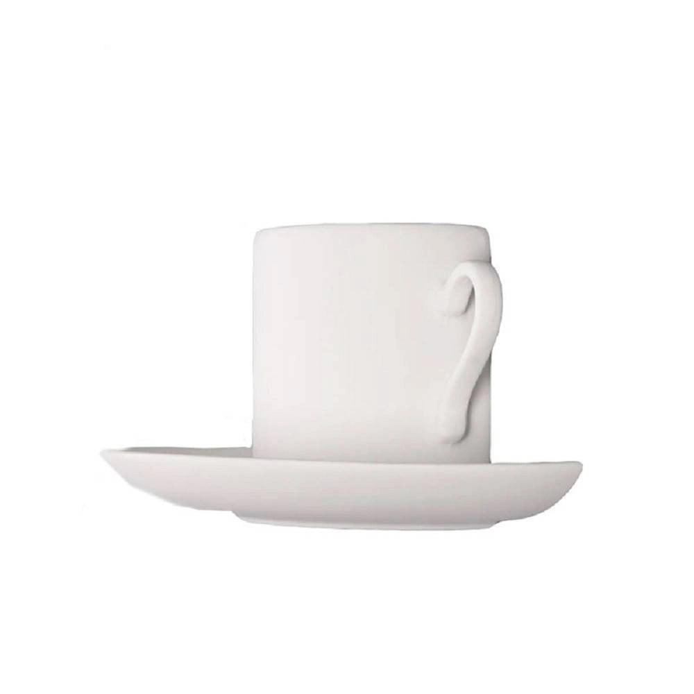 Trade Shop - Applique Gesso A Forma Di Tazza Da Caffè A Parete Verniciabile Attacco G9 Gs-e85 -