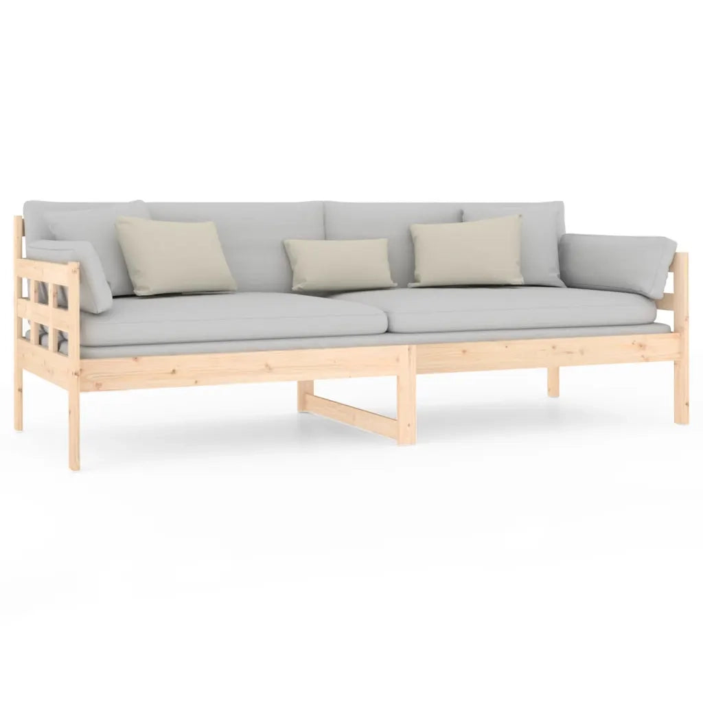 Letto singolo | Letto per adulti | Dormeuse in Legno Massello di Pino 80x200 cm