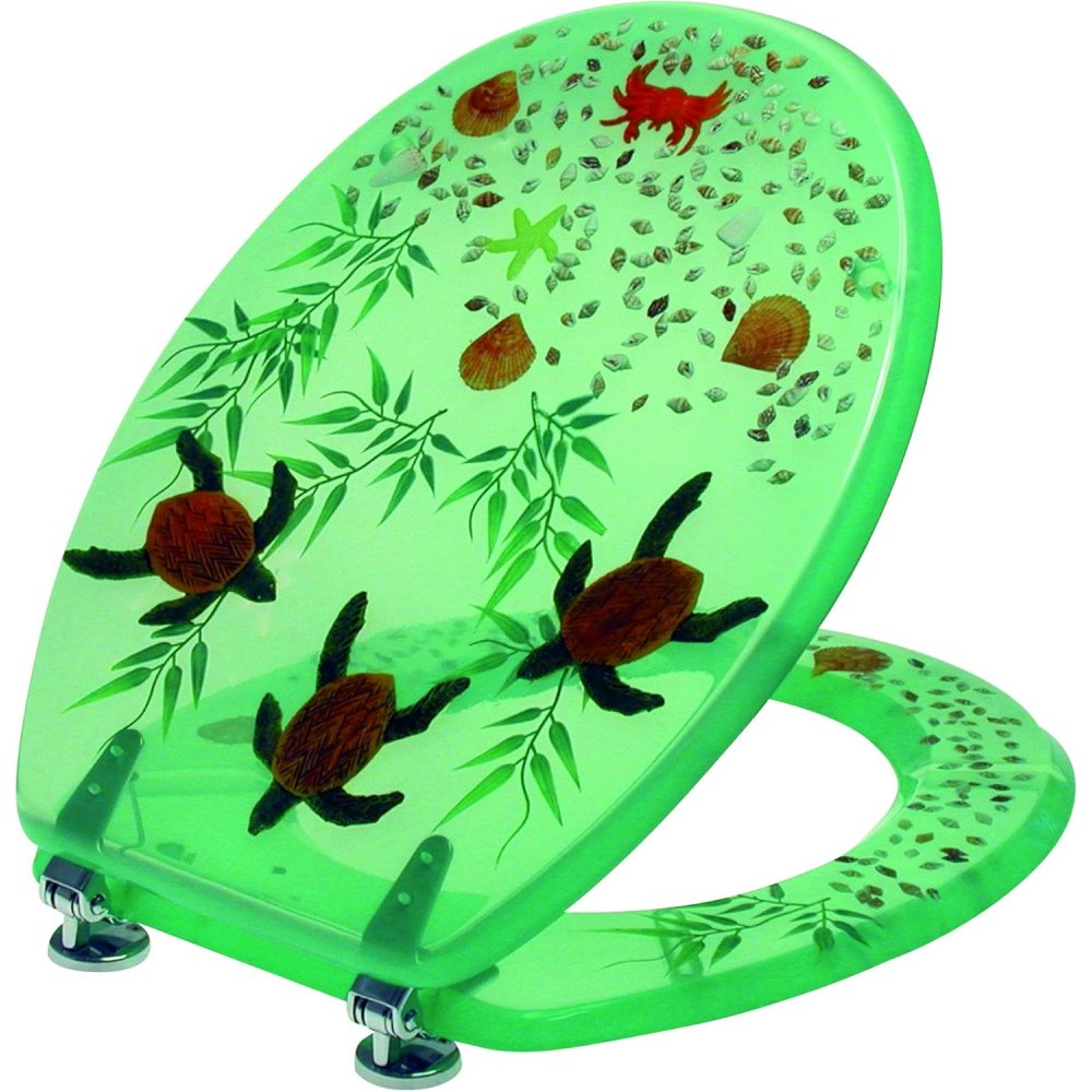 Saniplast galapagos sedile wc, resina poliestere, multicolore, 3