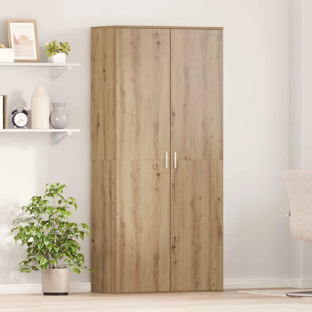 Credenza-Buffet-Armadio da cucina rovere artigianale 80 x 39 x 178 cm Legno multistrato
