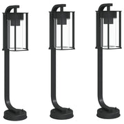 Lampade da terra per esterni 3 pezzi 60 cm acciaio inox nero 02_0042552